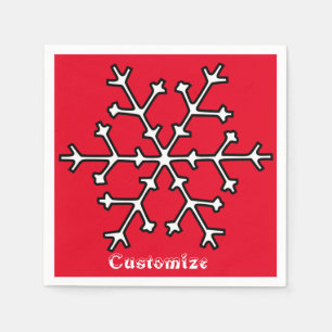 Snowflakes Thunder_Cove Napkin