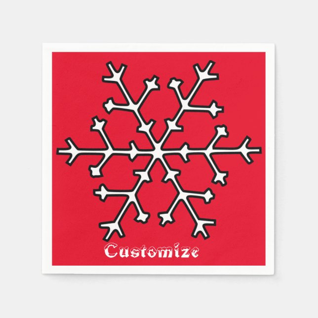 Snowflakes Thunder_Cove Napkin (Front)