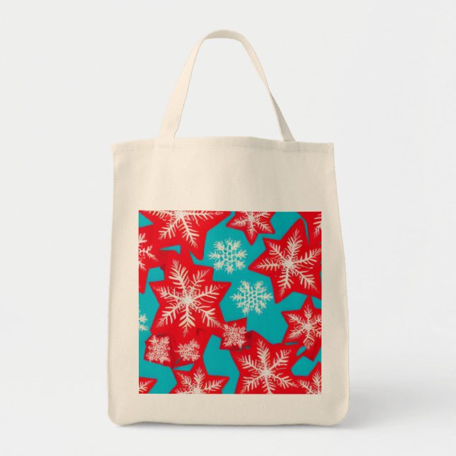 Snowflakes Tote Bag (Front)