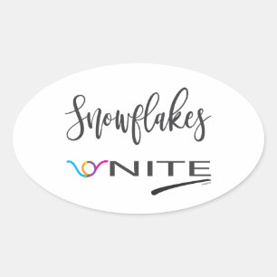 Snowflakes-Unite! Political Liberal Resist Oval Sticker
