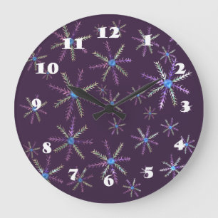 Snowflakes Wall Clock