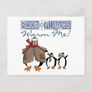 Snowflakes Warm Me Holiday Tshirts and Gifts Postcard