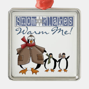 Snowflakes Warm Me Penguin Keepsake Ornament