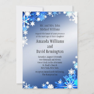Snowflakes Wedding Invitation