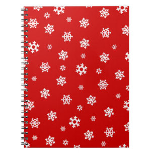 Snowflakes (White) [Christmas Pattern] Notebook
