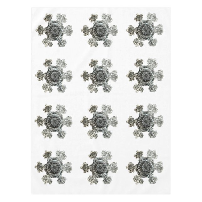Snowflakes White Tablecloth (Front)