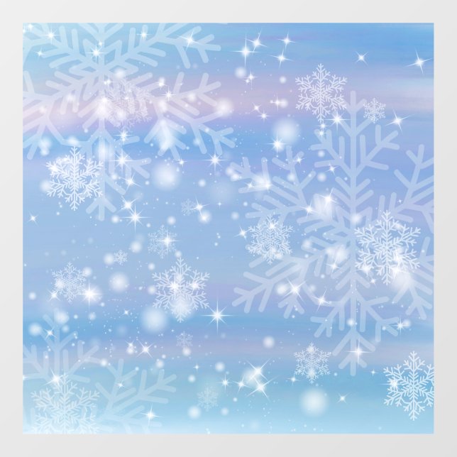 Snowflakes Window Cling (Sheet)