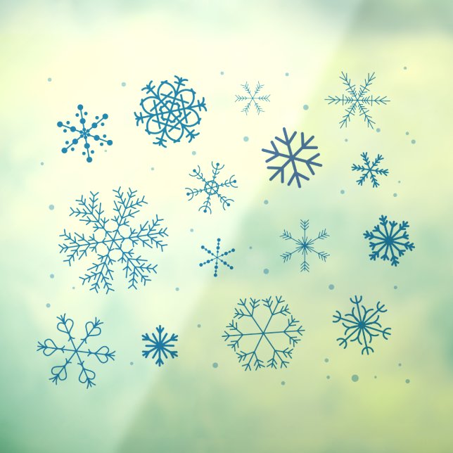 Snowflakes Window Cling (Sheet 3)