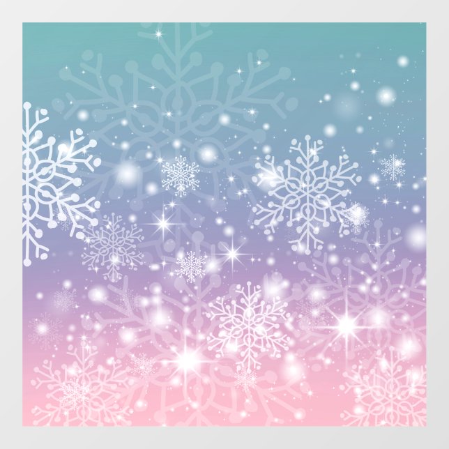 Snowflakes Window Cling (Sheet)