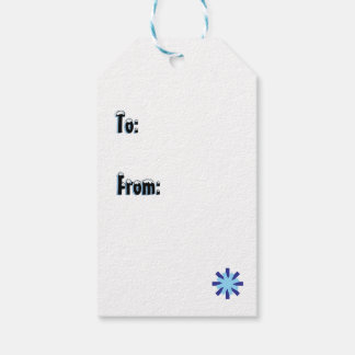 Snowflakes Winter Design Blue Cold Cute Gift Tags