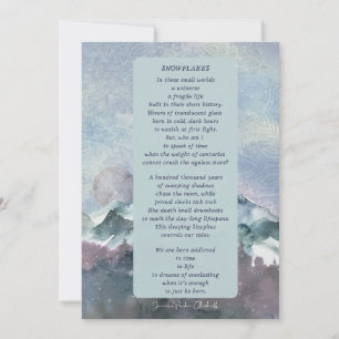 Snowflakes winter design thank you card