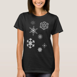 Snowflakes Winter Is Here And The Snow  T-Shirt