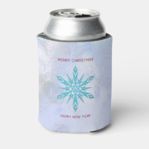 Snowflakes With Diamonds Can Cooler