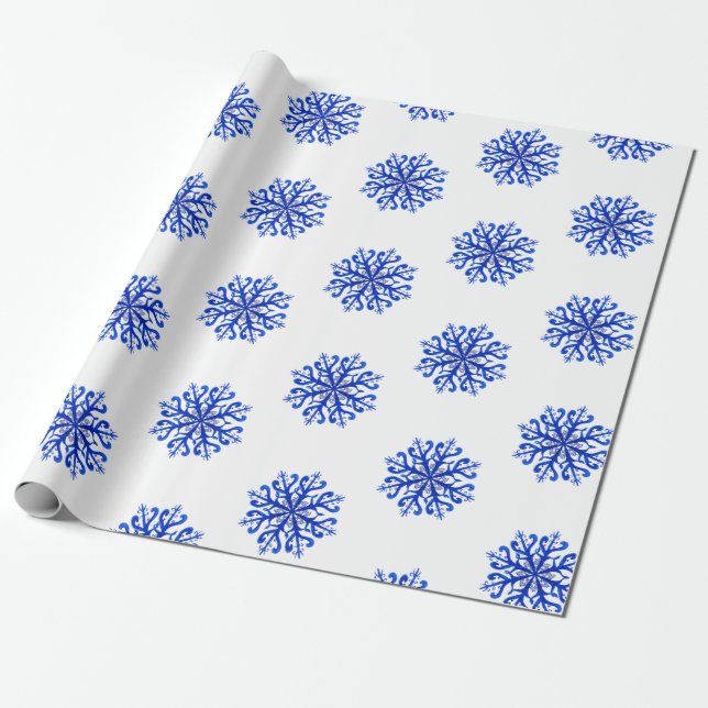 Snowflakes Wrapping Paper (Unrolled)