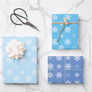 Snowflakes Wrapping Paper Sheet