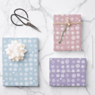 Snowflakes Wrapping Paper Sheet