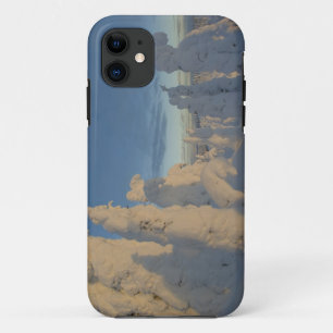 Snowghosts at sunset at Whitefish Mountain 2 iPhone 11 Case