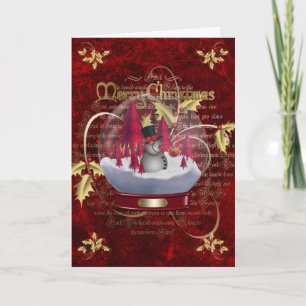 Snowglobe Christmas Holiday Card