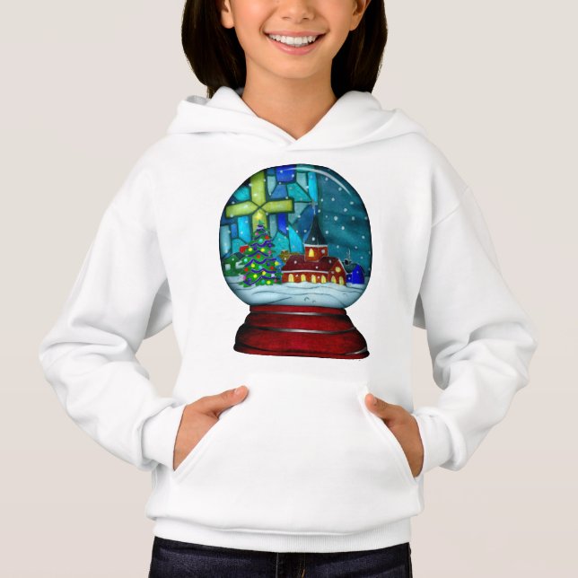 Snowglobe Whimsey Catholic Holiday (Front)