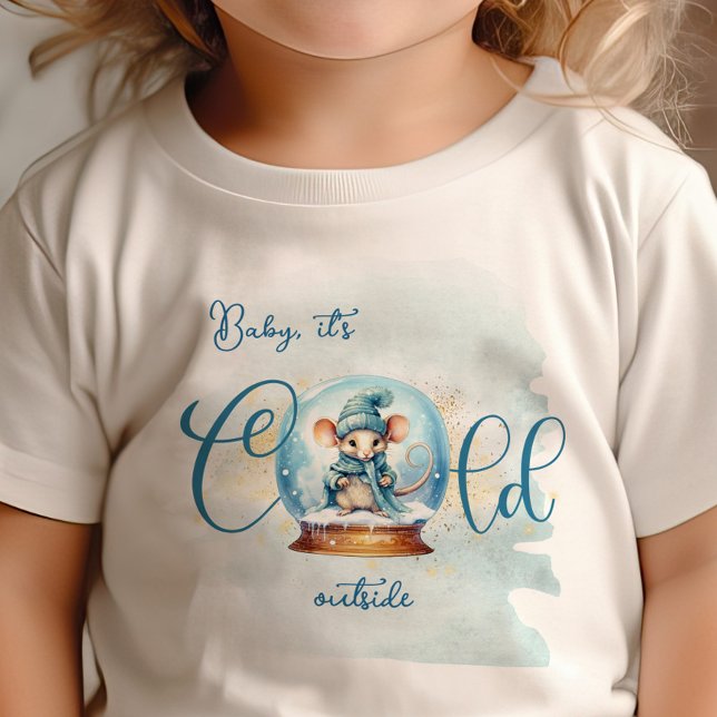 Snowglobe Winter Theme Baby Shower T-Shirt (Creator Uploaded)