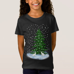 Snowhares and a spruce tree T-Shirt