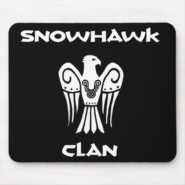 Snowhawk Clan mousepad! Mouse Mat (Front)