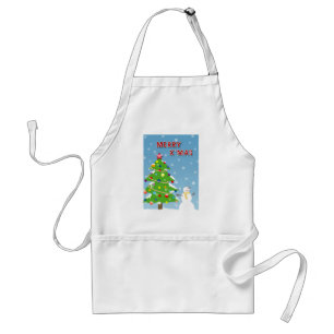 Snowing Christmas Standard Apron