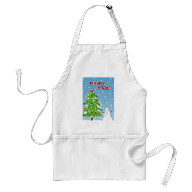 Snowing Christmas Standard Apron (Front)