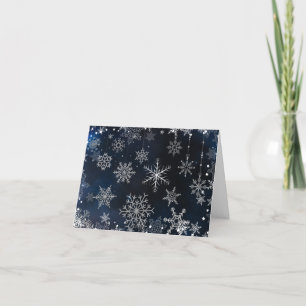 Snowing holiday card