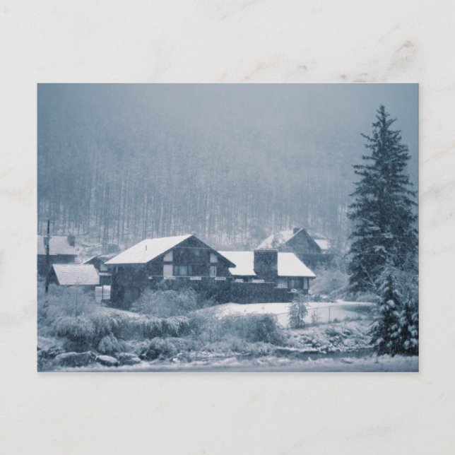 Snowing In Aspen Postcards (Front)