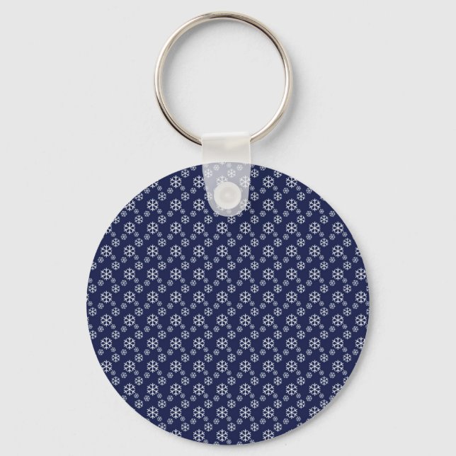 Snowing on Christmas Eve Key Ring (Front)