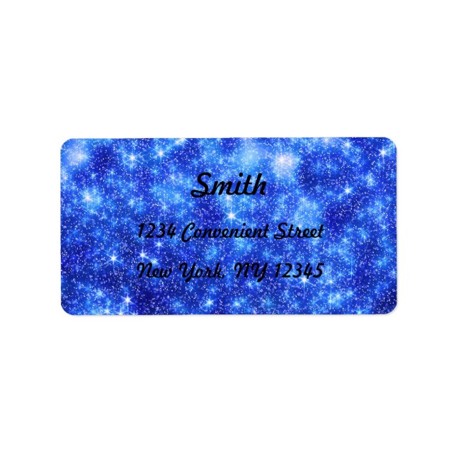 Snowing Snow Night Return Address Label (Front)