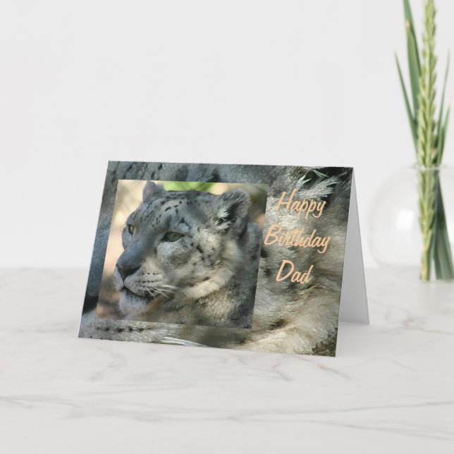 snowleopard card (Front)