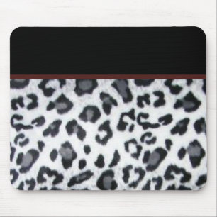 snowleopard with black trim mouse mat