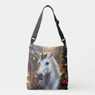 Snowlight: The Enchanted Christmas Unicorn Crossbody Bag