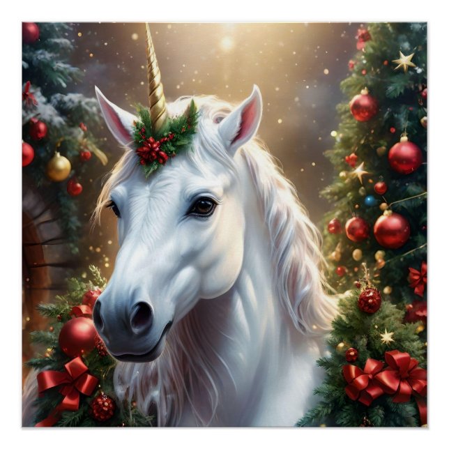 Snowlight: The Enchanted Christmas Unicorn Poster (Front)