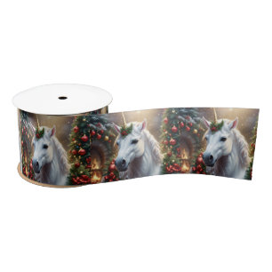 Snowlight: The Enchanted Christmas Unicorn Satin Ribbon