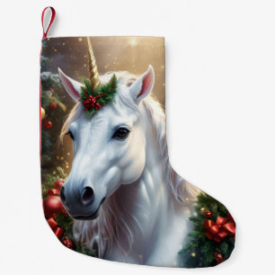 Snowlight: The Enchanted Christmas Unicorn Small Christmas Stocking