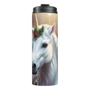 Snowlight: The Enchanted Christmas Unicorn Thermal Tumbler