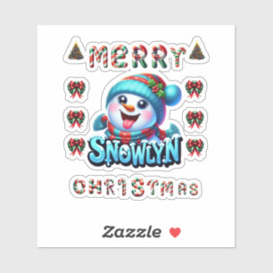 SNOWLYN Sticker, New Christmas Character