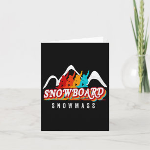 Snowm Snowboarding Co Fun Ski Colorado Mountain Sn Card