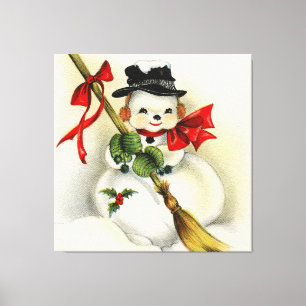 Snowman 001 canvas print