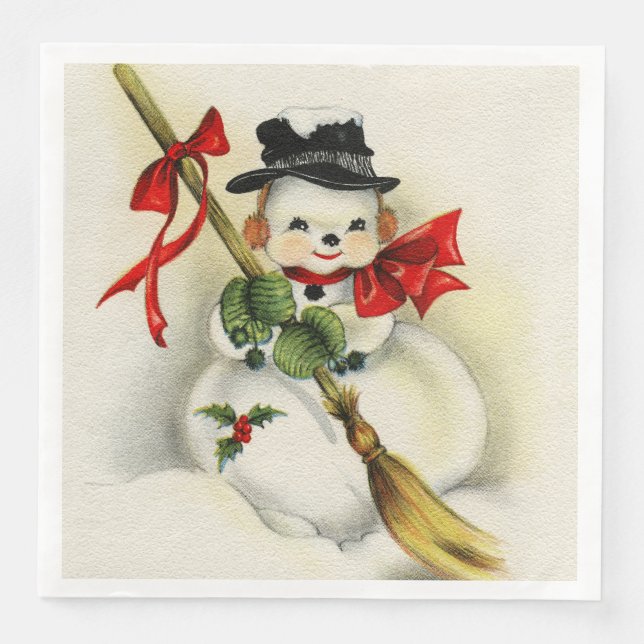 Snowman 001 napkin (Front)
