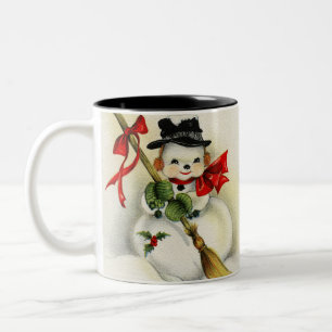 Snowman 001 Two-Tone coffee mug
