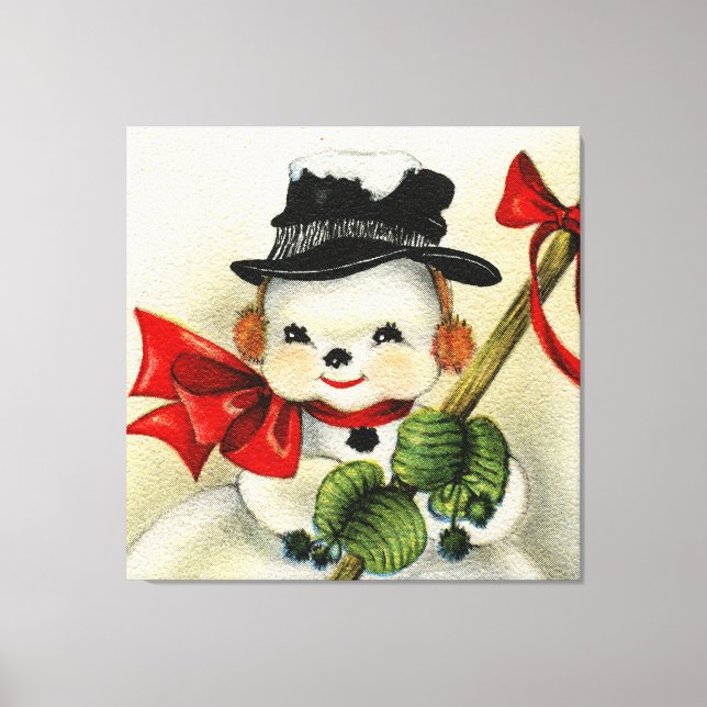 Snowman 004 canvas print (Front)