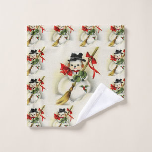 Snowman 009 wash cloth