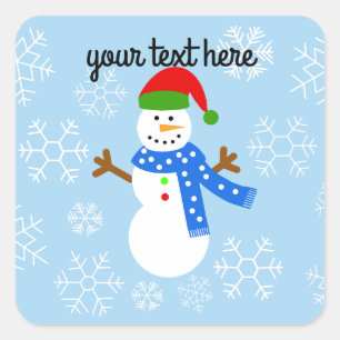 Snowman #1-4 Stickers