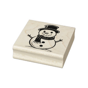 Snowman 2 rubber stamp
