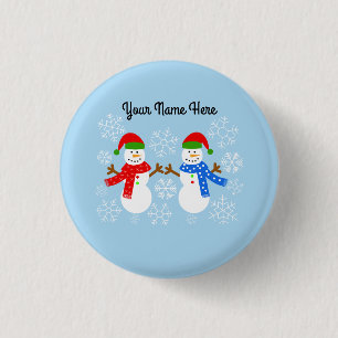 Snowman #3 Button
