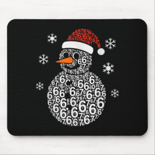 Snowman 67 Six Seven 6 7 Meme Christmas Funny Boy  Mouse Mat